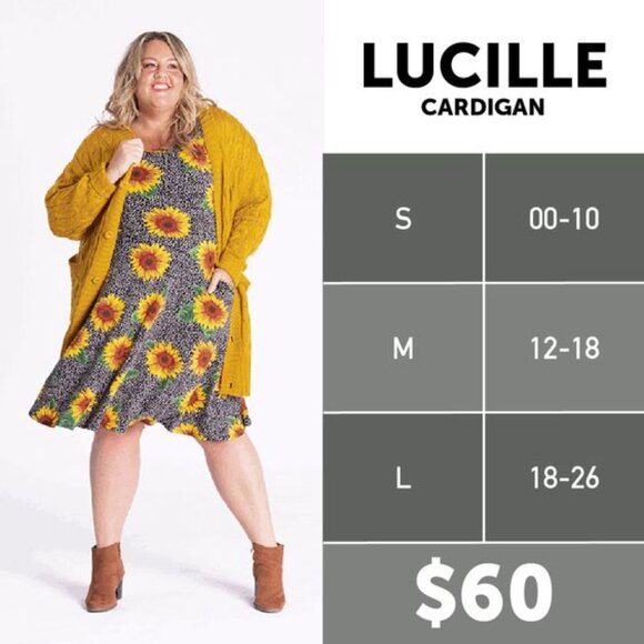 LuLaRoe Striped Open Knit Big Button Sweater Cardigan - Picture 2 of 2